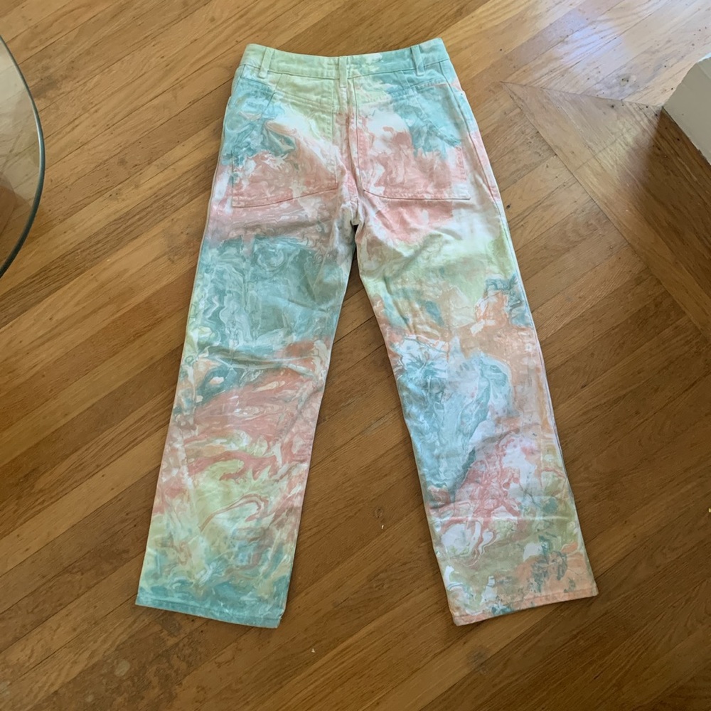SOLD Eckhaus Latta marble wide leg pants 🍭  28